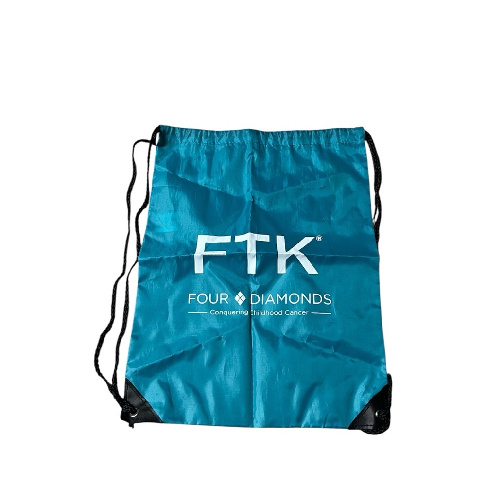🔷FOUR DIAMONDS: FTK unisex logo blue, drawstring bag, preowned🔷